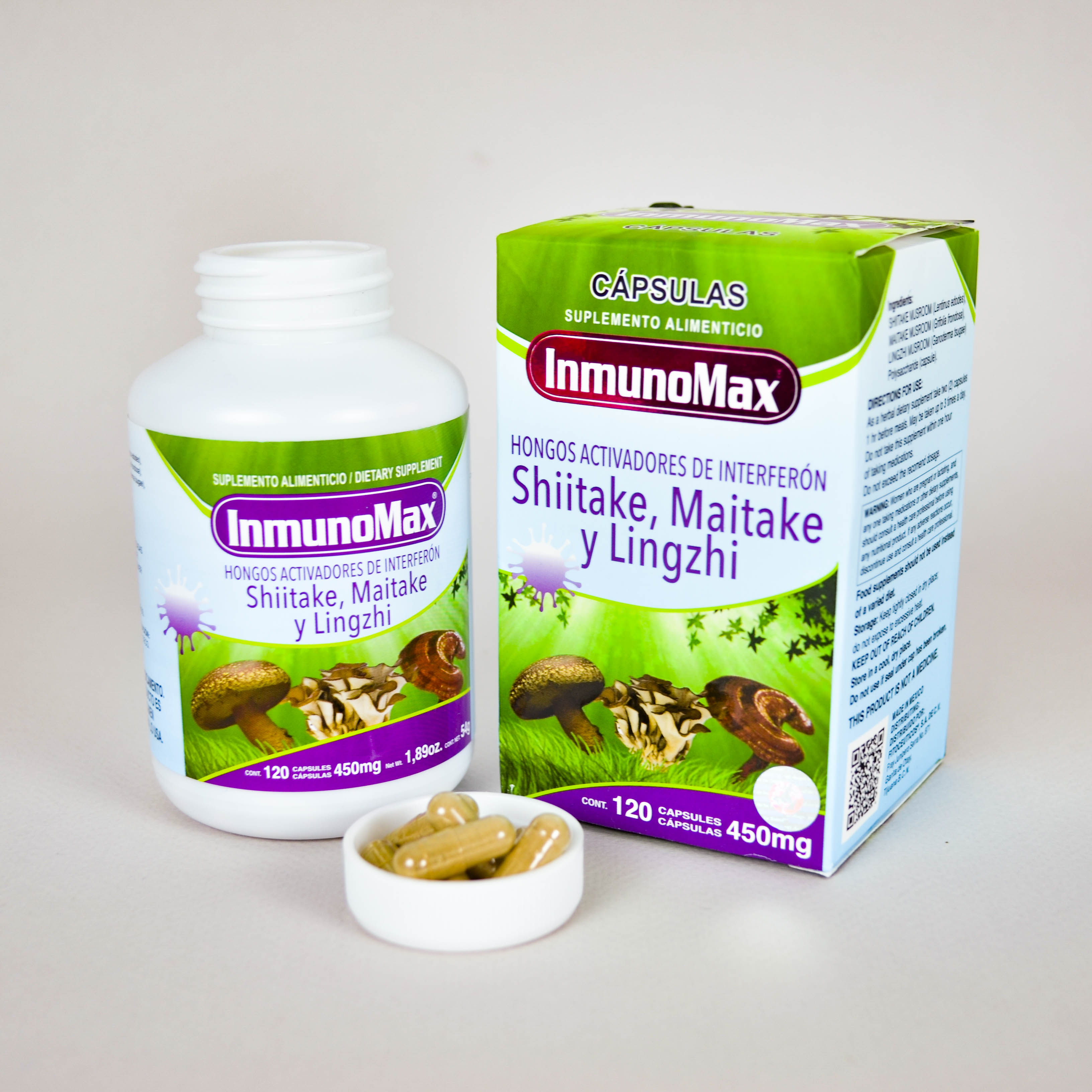 CÁPSULAS HONGO SHIITAKE, MAITAKE Y LINGZHI Boticate